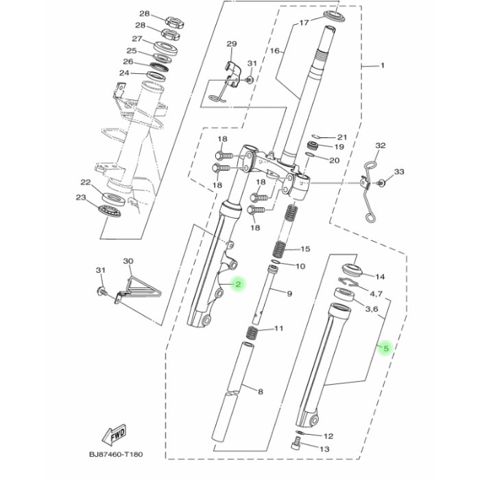 ✨Sale Tabung Shock Depan Fino Grande Kanan Kiri Ori Diskon
