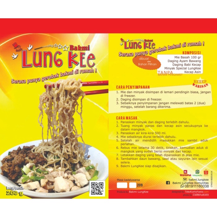 

Bakmi Lung Kee - PROMO PAKET BELI 4 GRATIS 1