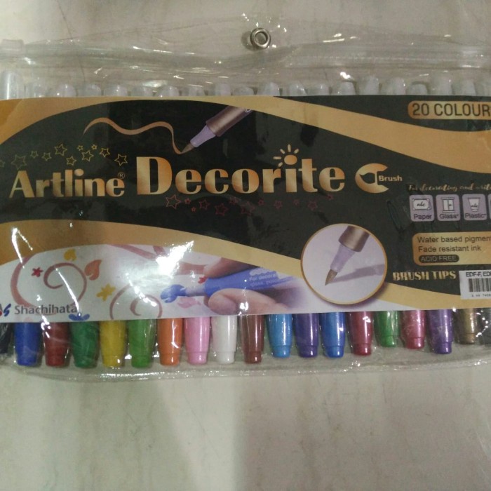 

Gaya Jual Grosir Spidol Brush Lettering Artline Decorite Set 20 W Edf-F/20W