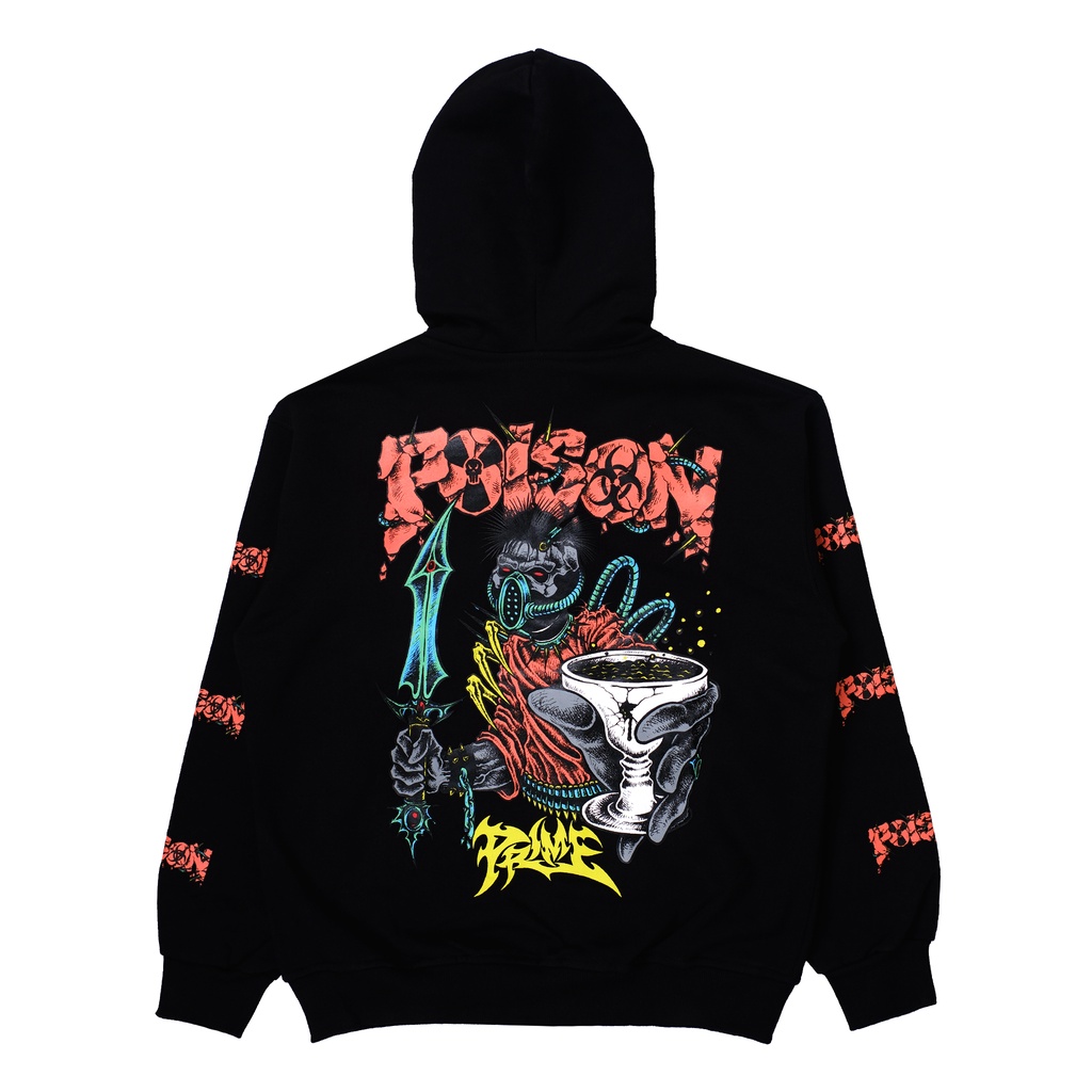 POISON FOREVER PRIME ZIP HOODIE BLACK