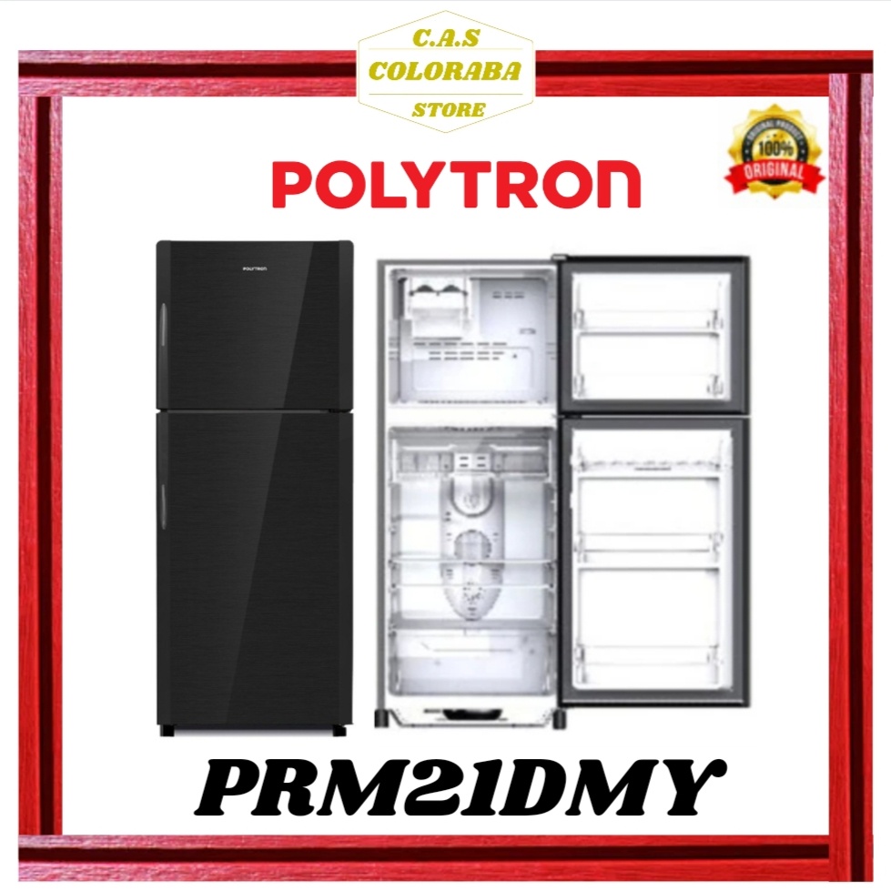 KULKAS POLYTRON PRM21DMY KULKAS 2 PINTU 210L PRM 21DMY