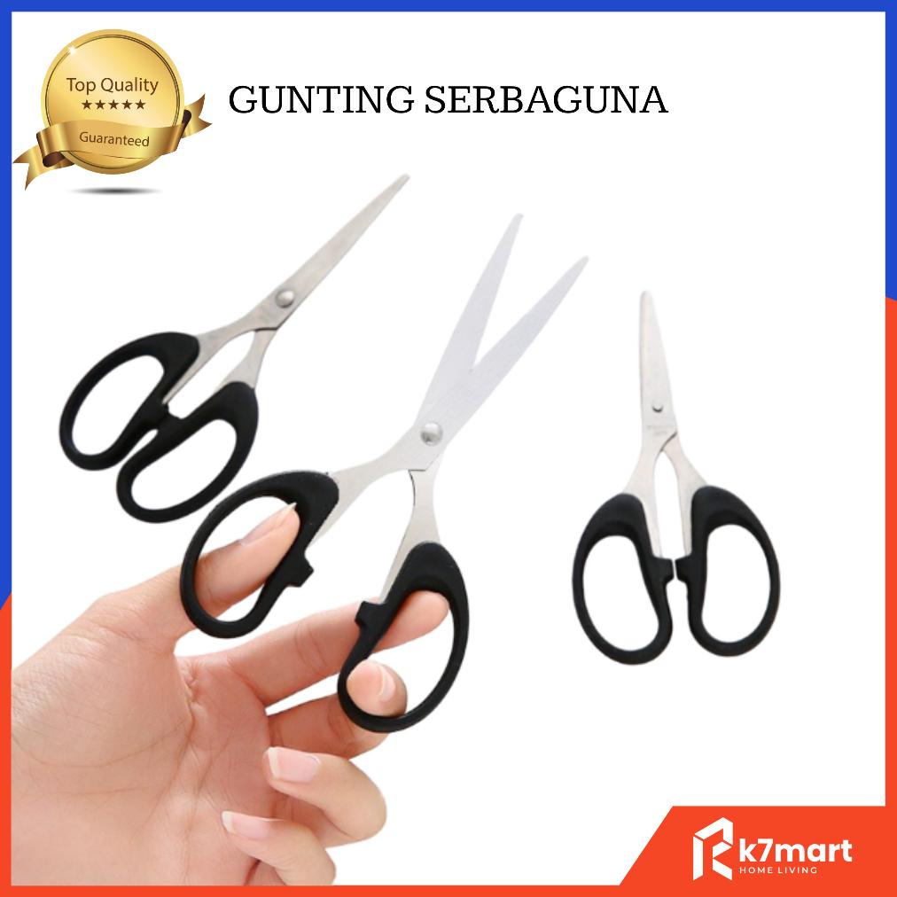 

K7MART GUNTING STAINLESS STEEL 12CM / GUTING SERBAGUNA KERTAS KAIN PLASTI / GUNTING DAPUR / GUNTING KERTAS / GUNTING SUPER TAJAM