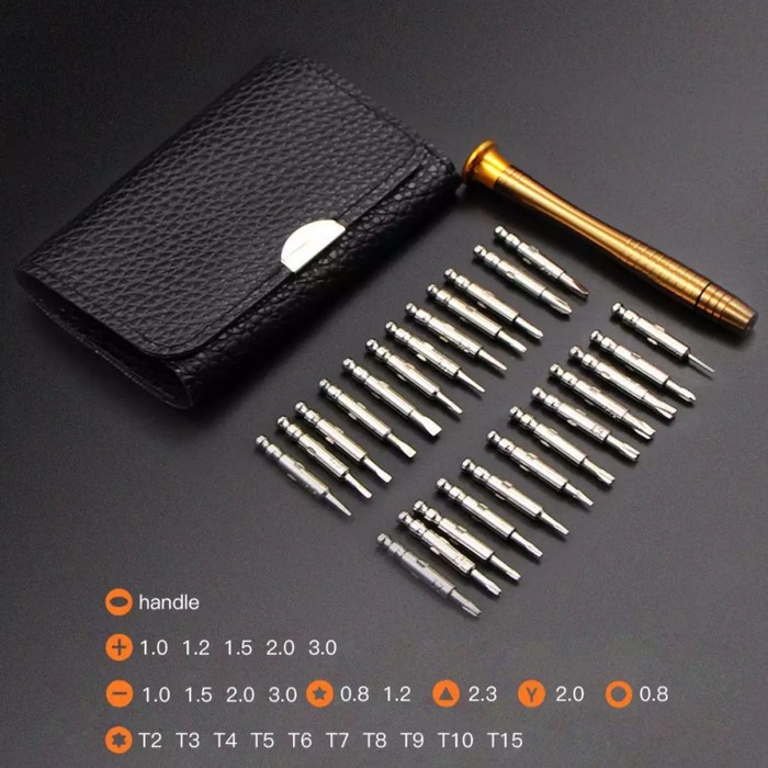 Obeng Satu Set Alat Servis Jam Tangan Hp Perkakas Alat Servis