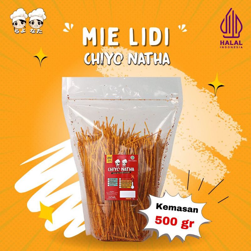 

Mie Lidi 500g Chiyo Natha Snack Pedas Daun Jeruk