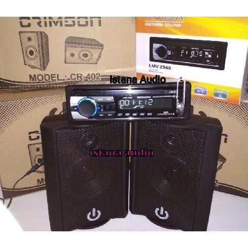 Paket Audio Mobil Tape MVIDIA dan Speaker Crimson 4"/402