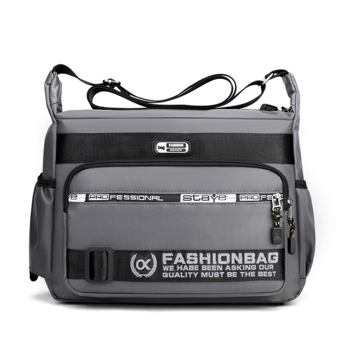 tas selempang pria TAS SELEMPANG PRIA IMPORT ANTI AIR PREMIUM GREY RAMSAY TA631G2 BAHU(T3V5) TERMURA