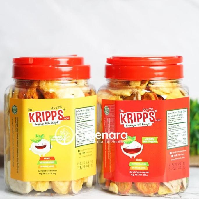 

The Kripps In Jumbo Jar 255Gr / Keripik Buah Sayur / Vegan Jaminan GTT