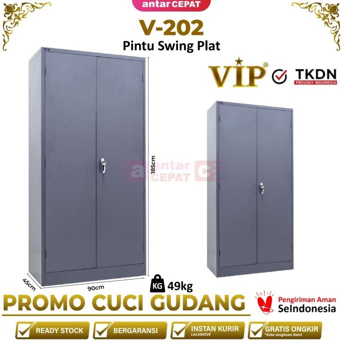 

VIP V-202 lemari arsip lemari besi swing plat pintu ayun TKDN