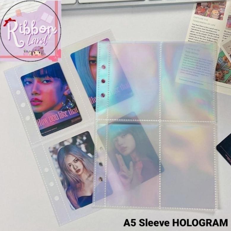 

Terbaru! (10 LEMBAR) SLEEVE HOLOGRAM LASER BINDER A5 POCARD ~