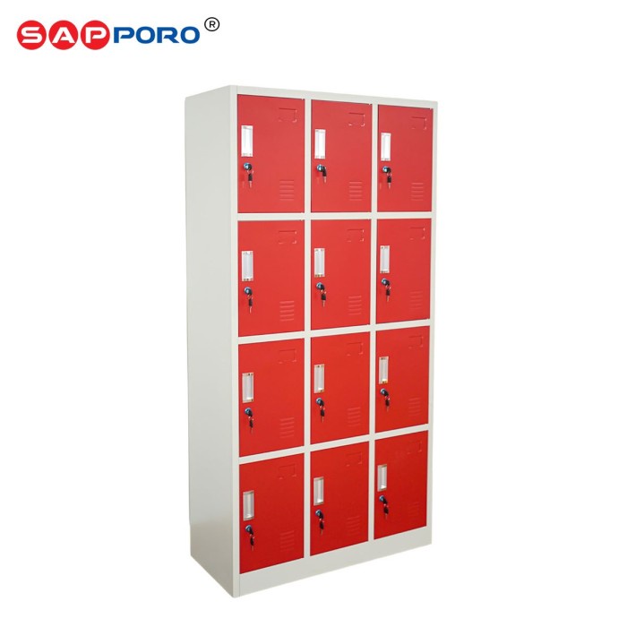 

SAPPORO KOLN 12 - LOKER BESI 12 PINTU STEEL LOCKER 12 DOORS