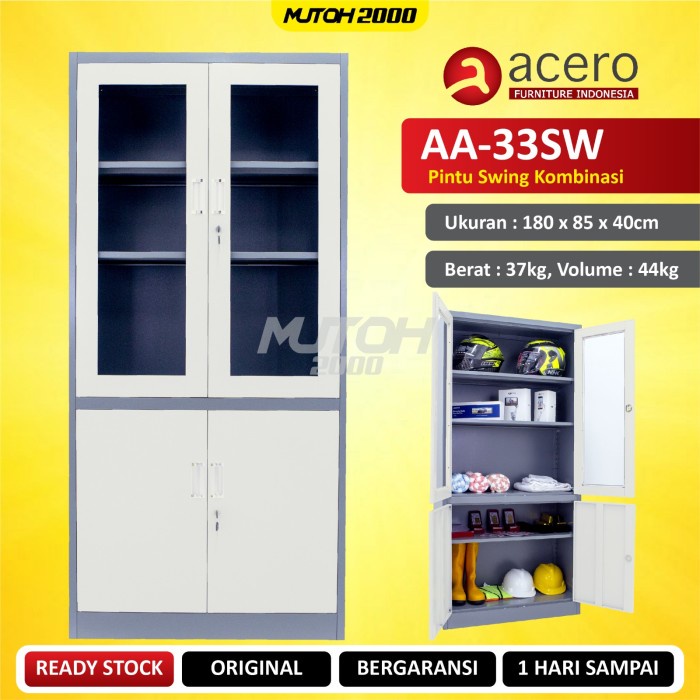 

ACERO AA-33SW LEMARI ARSIP BESI PINTU KOMBINASI SWING