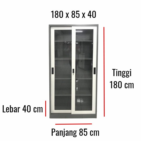 

LEMARI ARSIP BESI / LEMARI BUKU / LEMARI KANTOR SLIDING
