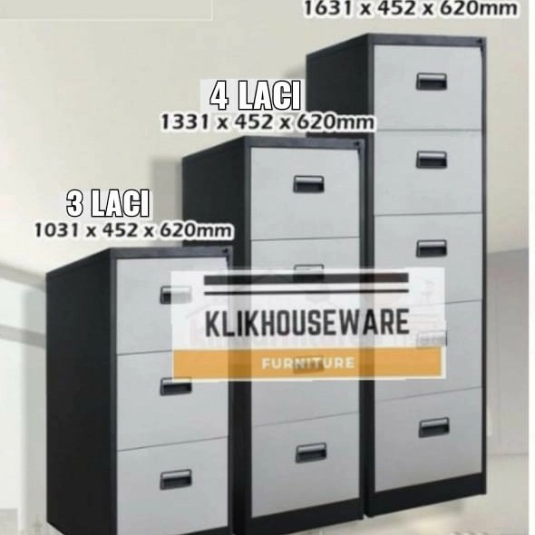 

FILLING CABINET BESI 3 LACI / 3 SUSUN