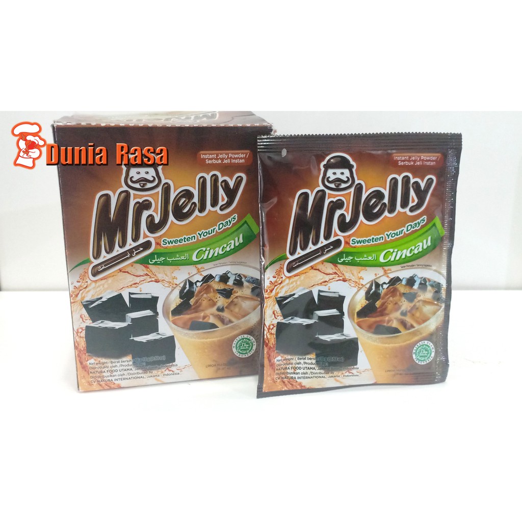 

Mrjelly Serbuk Jelly Cincau 1 Box (Isi 12 Pcs)