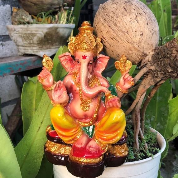 PATUNG GANESHA 17 CM/PATUNG GANESA/PATUNG DEWA GANESHA/PATUNG DEWA DEWI/PATUNG GANESHA