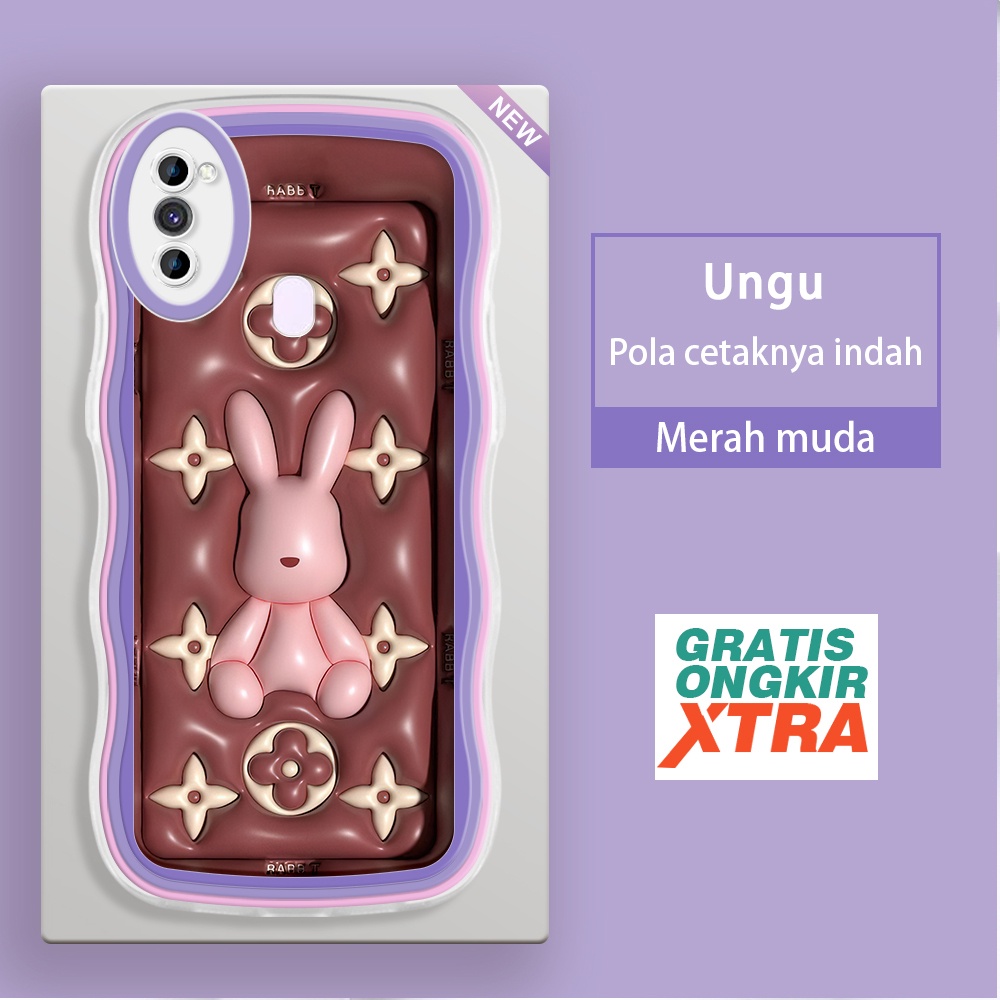 Samsung M02 M11 M13 M12 M20 M22 M32 M10 M21 M30 M30S M23 5G A02  Casing Ponsel  Pola Kelinci Trendy 