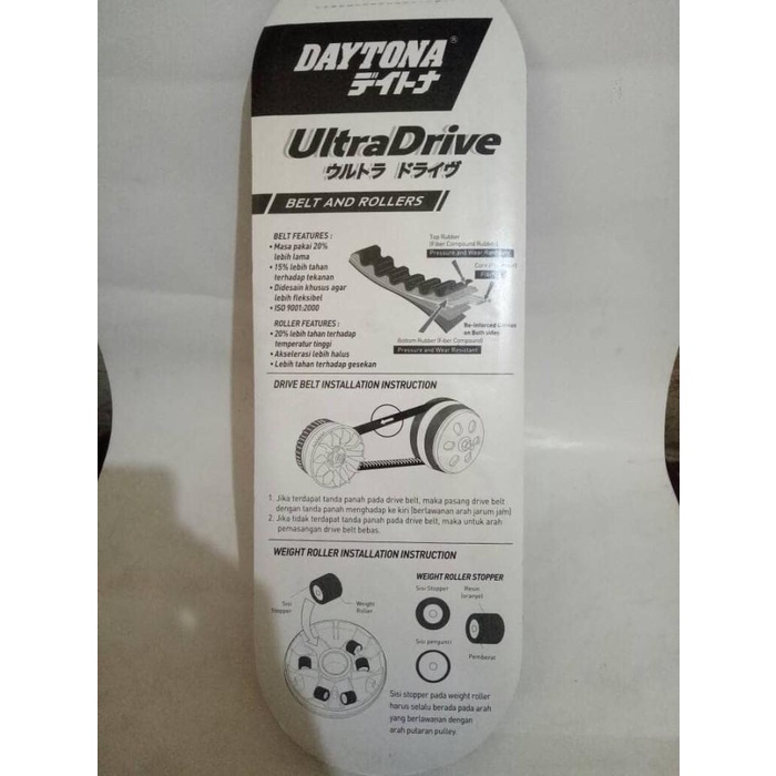 V BELT FANBELT DAN ROLLER RACING DAYTONA MIO SPORTY MIO SOUL