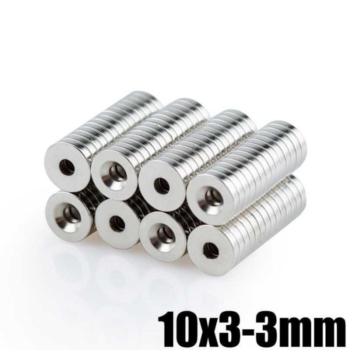 

OLOEY Strong Neodymium Magnet NdFeB Countersunk Ring N52 30 PCS -