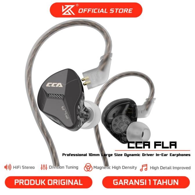[KZ Official Store] CCA FLA with Mic In Ear Monitor Earphone Earbuds