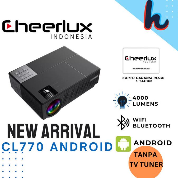 Cl770 Android Atv Proyektor Cheerlux Cl770 - 4000 Lumens 1080P Full Hd