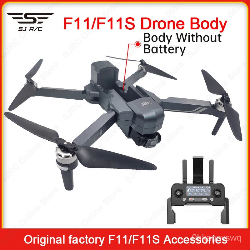 SJRC Drone Kamera HD 4K Profesional, Drone Lipat 2 Sumbu Stabil Gimbal 5G WiFi FPV Asli F11 / F11S