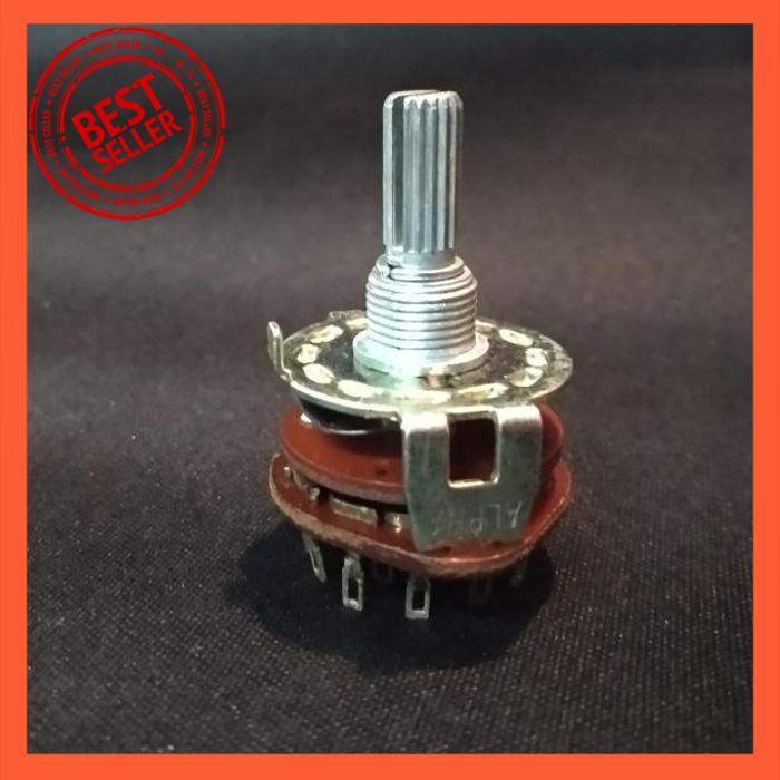 | PWP | ROTARY SWITCH SELECTOR 3X4 3POLE 4POSISI ALPHA ASLI