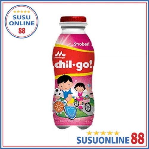 

CHILGO CAIR STROBERI 130 ML SUSU UHT CHIL GO STRAWBERRY MORINAGA