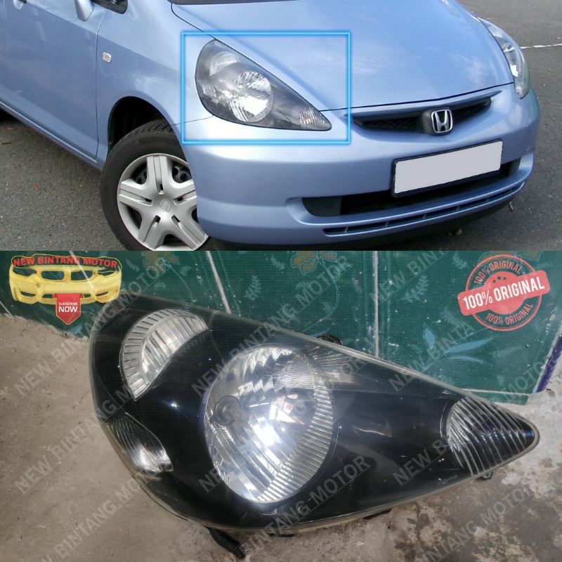 Headlamp honda jazz GD3 vtec idsi 2005 2007 original satuan