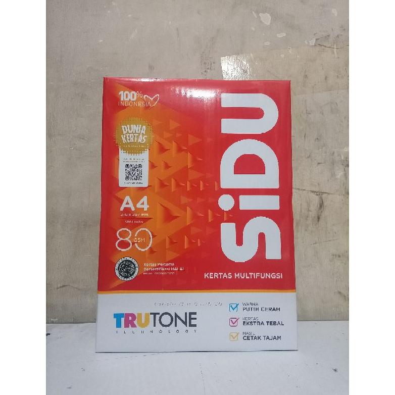 

Berkualitas Kertas Hvs SIDU & PAPERONE 80g A4 1Rim