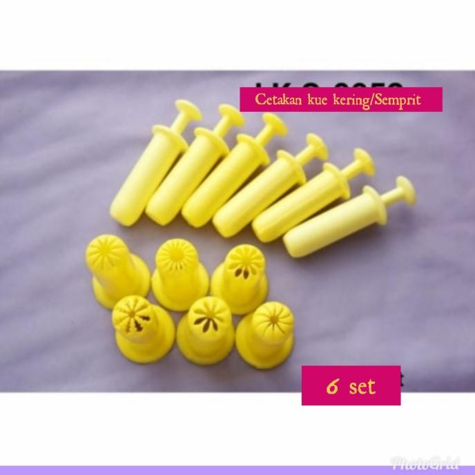 Cetakan Kue Kering /Cetakan Kue Semprit Dahlia 6 set