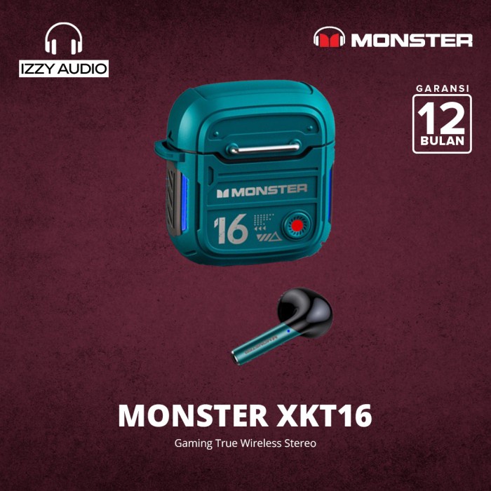 Monster XKT16 TWS Headset Earbuds Headphone