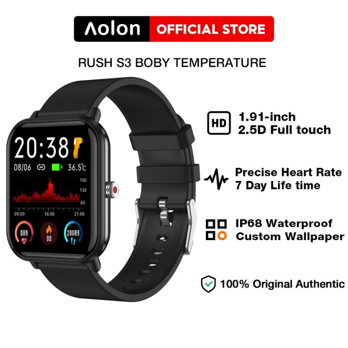 AOLON SMART WATCH RUSH S HEART RATE BLOOD PRESSURE MONITOR