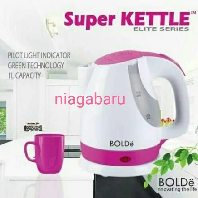 BAYAR DITEMPAT Super Kettle Bolde 0.9 L Teko Listrik Bolde Pemanas air /TEKO LISTRIK/PEMANAS