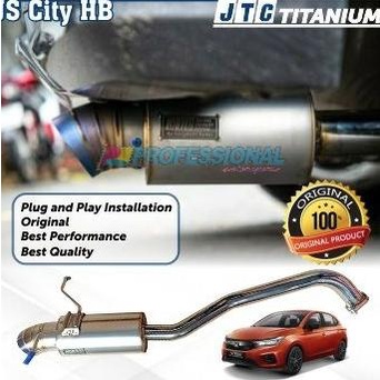 Exhaust Knalpot JTC titanium Muffler catback H. City Hatchback GN 19+