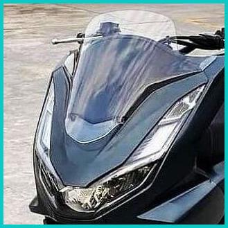 Visor PCX 160 Model Standar Bening Smoke dan Black Series - Windshield