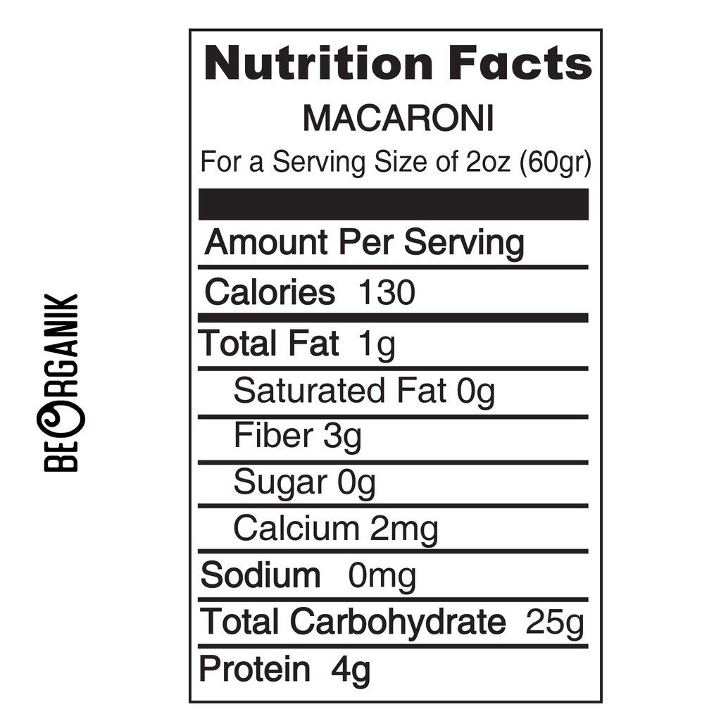 

Pasta Macaroni Spaghetti Gluten Free Beorganik 150Gr