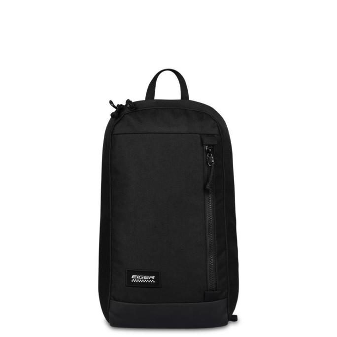 EIGER CHRYSLER 5L SLINGBAG TAS SELEMPANG PRIA ORIGINAL BLACK DEARAMADHANI15