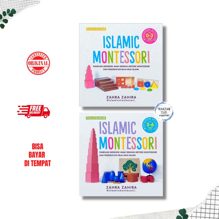 

[SALE MURAH] Buku Islamic Montessori 0-3 Tahun dan 3-6 Tahun by Zahra Zahira SALE
