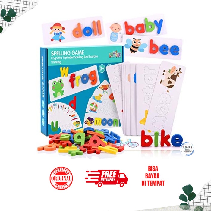 

[SALE MURAH] Spelling Game by Treehole - Mainan Edukasi Anak MURAH