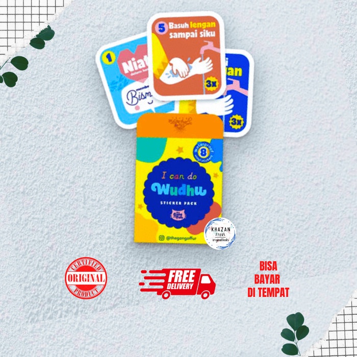 

[SALE MURAH] Sticker Pack - I Can Do Wudhu dari TGOF TERBATAS