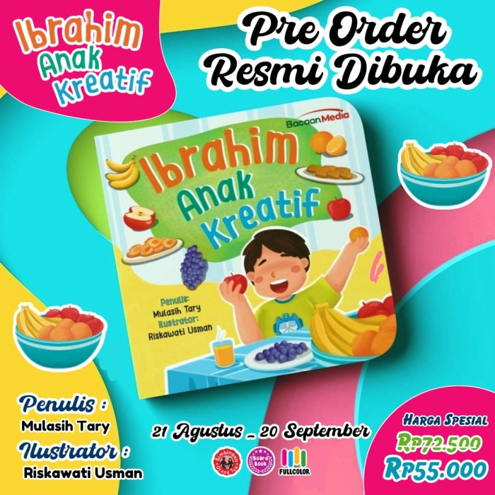 

[SALE MURAH] buku Ibrahim anak kreatif TERLENGKAP