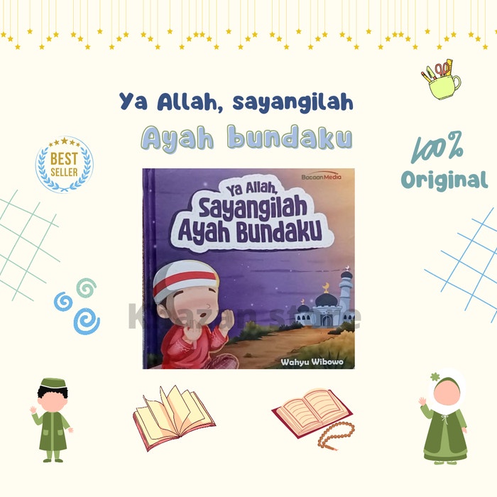 

[SALE MURAH] BUKU BOARDBOOK YA ALLAH, SAYANGILAH AYAH BUNDAKU MURAH