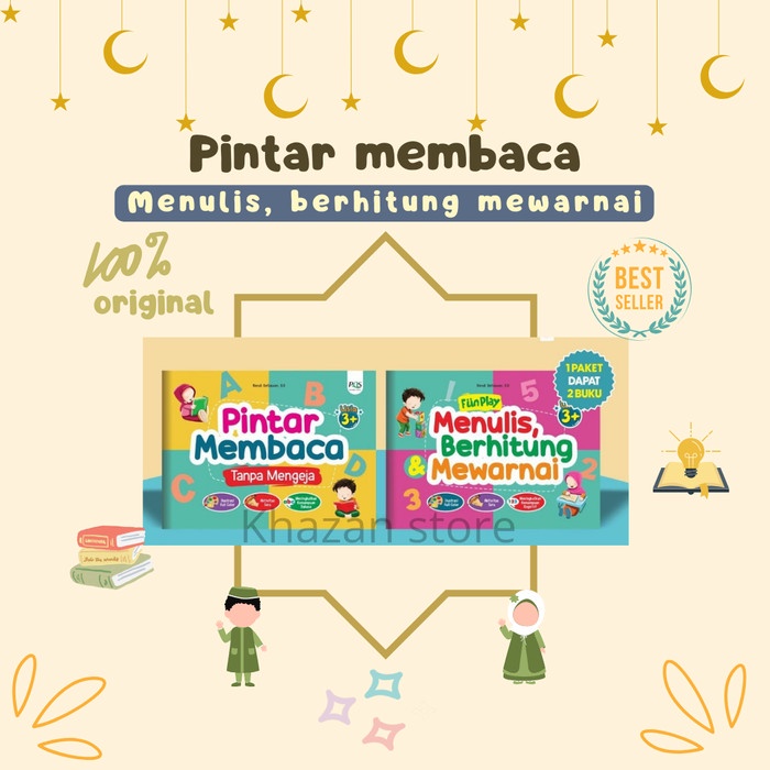 

[SALE MURAH] PINTAR MEMBACA TANPA MENGEJA, MENULIS BERHITUNG & MEWARNAI DAPET 2 PCS EKSLUSIF
