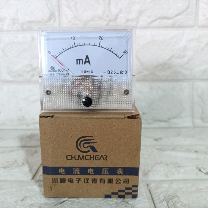 Silahkan Order] alat ukur arus mA mili amper 30mA ampere meter amp meter analog