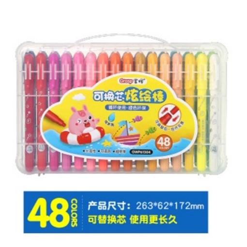 

Sale Crayon Grasp Original Bisa Refill 48 Warna Kode 613 Water Soluable PAKING AMAN DENGAN DUS BUBBLE Crayon 48 warna Grasp mata kecil REFILL COD