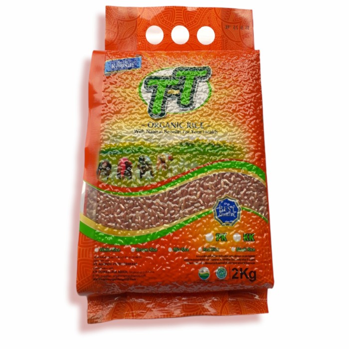 

Merah Tip Top Kupas Kulit 2 Kg/Red Rice Organic