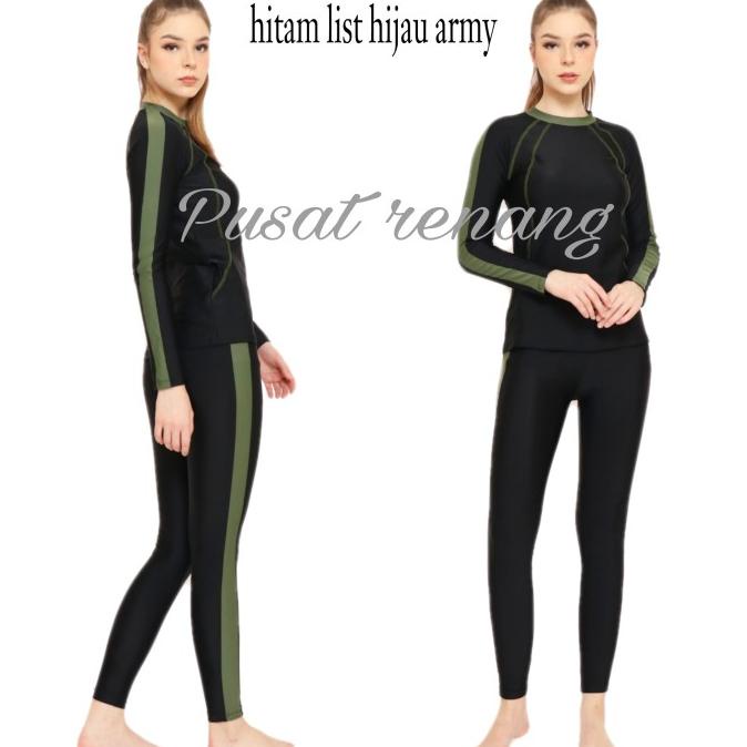 Pakaian Baju Celana Panjang Renang Wanita Swimsuit