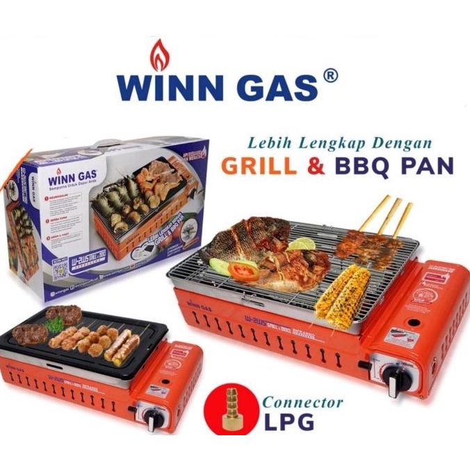 Kompor Grill/Kompor Sate/Kompor Barbeque/Kompor Panggang WIN GAS W2WS