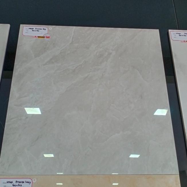 GRANIT 60X60 MARMER ABU / MOTIF ABU MARMER NANO SUPER KILAP Murah