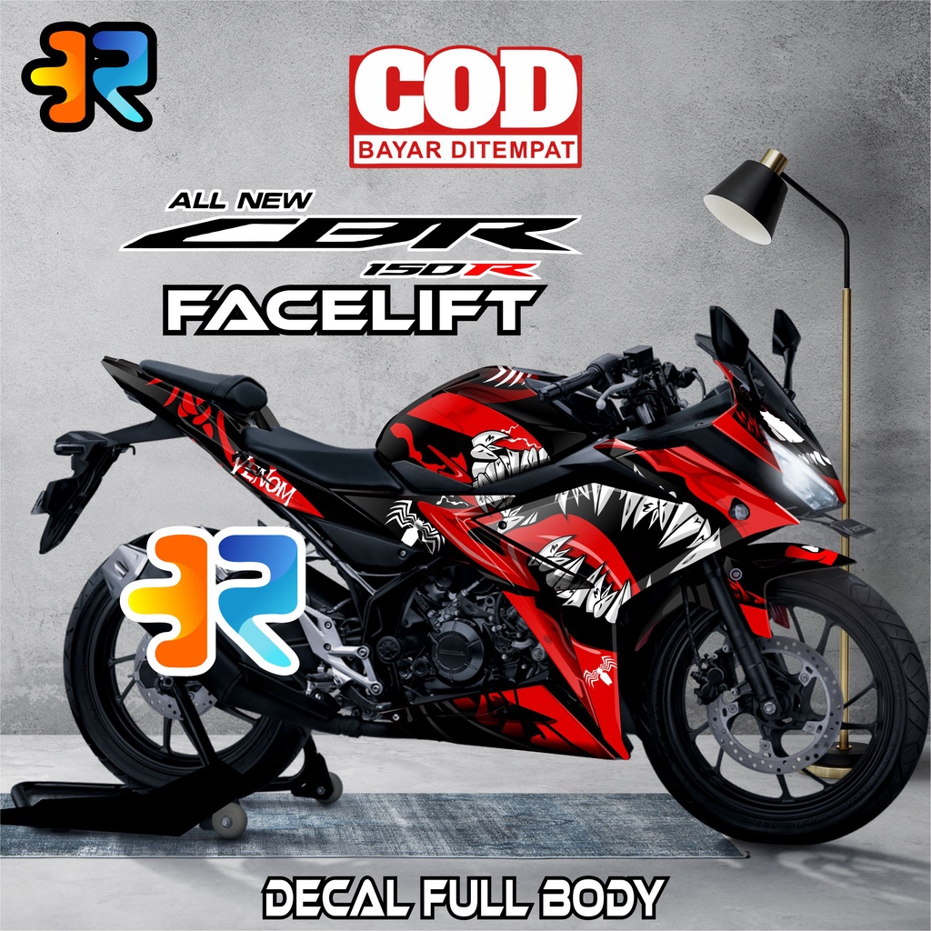 Terbaru Decal CBR 150r Facelift Stiker Full Body Variasi Venom